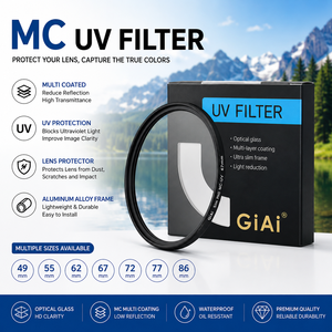 Filtro UV MC de Vidrio Óptico Profesional de Alta Calidad, 49 mm, 55 mm, 62 mm, 67 mm, 72 mm, 77 mm, 86 mm, Protector de Lente de Cámara DSLR, Filtro Ultravioleta UV - Product Image 1
