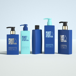 ขวดเปล่าครีมทาตัวทรงสี่เหลี่ยมสำหรับแชมพูสีชมพูเหลืองโลโก้ตามสั่ง - Product Image 3