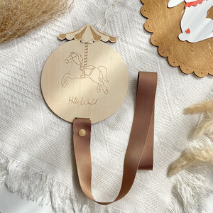 Support mural de rangement pour épingles à cheveux de style nordique avec motif cheval et oie pour enfants - Product Image 5