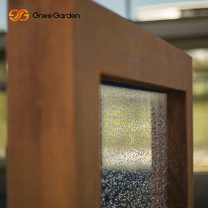 Fuente de Agua GNEE de Acero Corten para Interiores/Exteriores Resistente a la Intemperie con Acabado Rojo Óxido, Tamaño Personalizable y Fácil Instalación - Product Image 4
