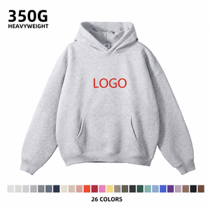 26 Colors Heavyweight High-quality <strong>Hoodies</strong> Thick Fleece Solid Blank Custom Logo Unisex Clothing <strong>Hoodies</strong> 350G <strong>for</strong> Man and <strong>Woman</strong> - Product Image 1