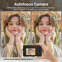 Caméra vidéo SONGDIAN 4K 48MP avec zoom numérique 16x, écran rotatif à 180 degrés, anti-vibration, flash intégré, pour vlogging et photographie