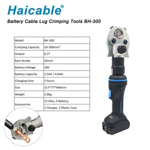 <span class=keywords><strong>Pince</strong></span> à <span class=keywords><strong>Sertir</strong></span> <span class=keywords><strong>Hydraulique</strong></span> Électrique Type Hexagonal BH-300 16-300mm² <span class=keywords><strong>pour</strong></span> Cosses de Câbles de Batterie - Product Image 6