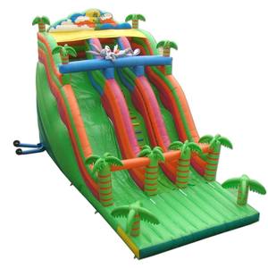 Toboggan Aquatique II, Toboggan <span class=keywords><strong>Gonflable</strong></span> Thème Océan pour Enfants avec Trois Glissades - Product Image 2
