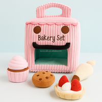 Fabricant en peluche personnalisé Ensemble de jouets de boulangerie Gâteau dessert doux Donut Cupcake Faire semblant de jouer Jouets en peluche éducatifs OEM Usine