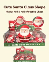Jouet en caoutchouc souple Père Noël, blocs de construction, cadeau de Noël, anti-stress, décompression, boule artisanale pour adolescents