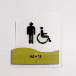 Targa adesiva YIYAO scuola ada room targhe in acrilico <span class=keywords><strong>braille</strong></span> porta targa - Product Image 5