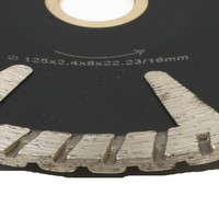 Lame de scie segmentée concave de 125 mm pour le granit
