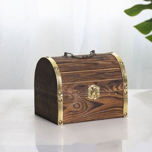 Coffre au trésor pirate en bois personnalisé en gros, boîte à bijoux en bois pour la décoration de la maison - Product Image 4