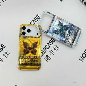 Coque de téléphone Coquette Bow pour <span class=keywords><strong>iPhone</strong></span> tous modèles et Android, dos transparent brillant, bord ondulé mignon, antichoc, vente en gros OEM - Product Image 5