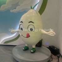 Modèle de figurine animatronique personnalisée en forme de riz pour le musée des sciences et technologies agricoles, robot de personnage alimentaire conçu