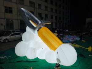 Roket Iklan Tiup Tahan Lama, Balon Roket Luar Angkasa, Roket Pesawat Tiup Raksasa - Product Image 4