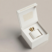 Boîte cadeau vide unique de luxe en carton écologique avec logo personnalisé conception UV huile essentielle pour femme parfum de qualité supérieure