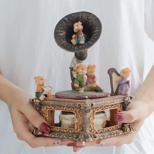 Caja de <span class=keywords><strong>música</strong></span> envuelta en regalo LOVE FOR YOU, decoración de tocadiscos Musical de Gramófono de ratón Vintage <span class=keywords><strong>para</strong></span> niñas y mujeres, bebés, niños, hermanas - Product Image 4
