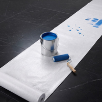 Rouleau de feutre de protection de sol auto-adhésif en polyester blanc, feutre aiguilleté, protection de sol en tissu non tissé