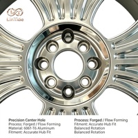 Jantes forgées monobloc personnalisées en usine, aluminium 6061-T6, 20 pouces, polies, service OEM ODM, structure durable