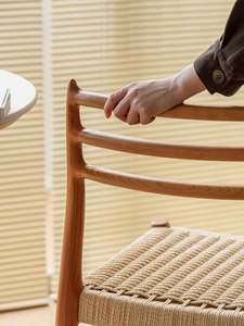 Chaise de salle <span class=keywords><strong>à</strong></span> manger de luxe au design scandinave demi-<span class=keywords><strong>maison</strong></span> en vente bois de rotin moderne pour salon/cuisine - Product Image 5