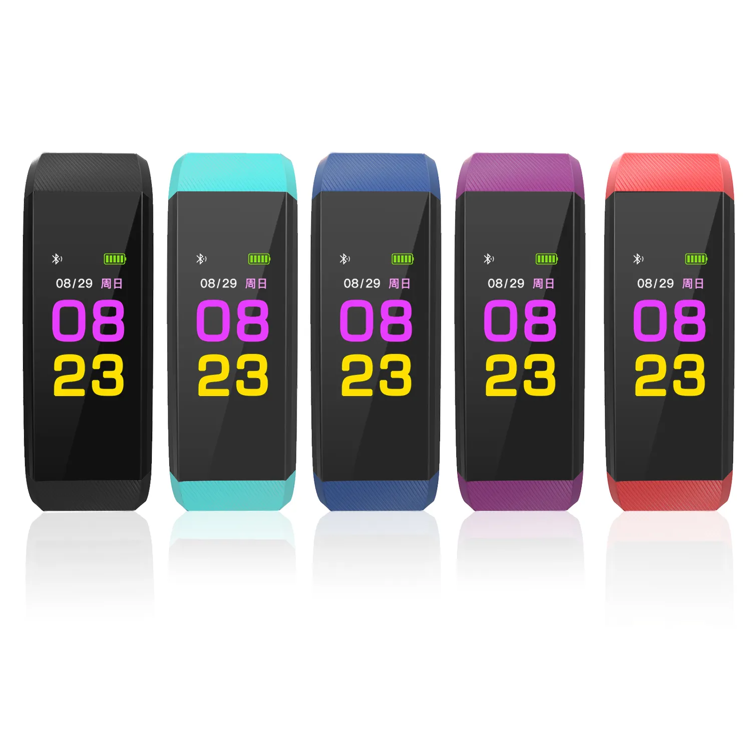 Hot sale 115plus color screen smart bracelet measuring blood pressure information reminder multi-functional student adult watch
