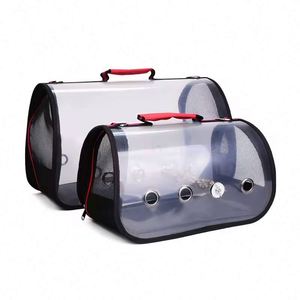 Muestra gratuita: Bolsa de transporte para pájaros, jaula de transporte para aves al aire libre, bolsa transpirable para loros con soporte, bolsa de viaje para loros - Product Image 6