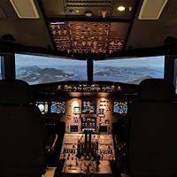Simulation de vol complète pour simulateur de cabine de pilote d'avion civil A320