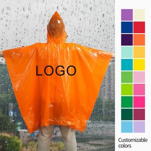 Hot Selling Custom Logo Women's &amp; Men's Waterproof Rain Ponchos <strong>Raincoat</strong> with Hoods Disposable Eco-friendly Adults Poncho - Product Image 2