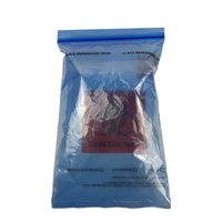Sac de laboratoire biodégradable en PE plastique avec fermeture éclair, personnalisable avec logo, pour la récupération d'échantillons et les déchets biologiques dangereux (LDPE)