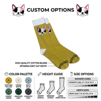 Chaussettes Jacquard Confortables Personnalisées avec Logo OEM, en Coton Peigné Respirant, pour Hommes et Femmes, Idéales pour la Vie Quotidienne Estivale