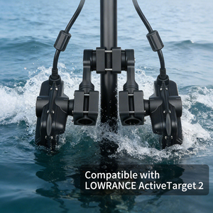 Soporte para transductor de doble sonda de localizador de peces para kayak, compatible con Garmin LVS62 Plus y LVS32 - Product Image 6