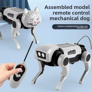 Robot <span class=keywords><strong>Perro</strong></span> Eléctrico de Control Remoto con Energía Solar para Experimentos de Educación Científica con IA, Juguete de Plástico DIY para Ensamblar, Edades [Indicar Edades] - Product Image 2