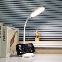 2022 nouvelle petite lampe de lecture de table pour protéger les yeux lampe de nuit led avec support de téléphone portable