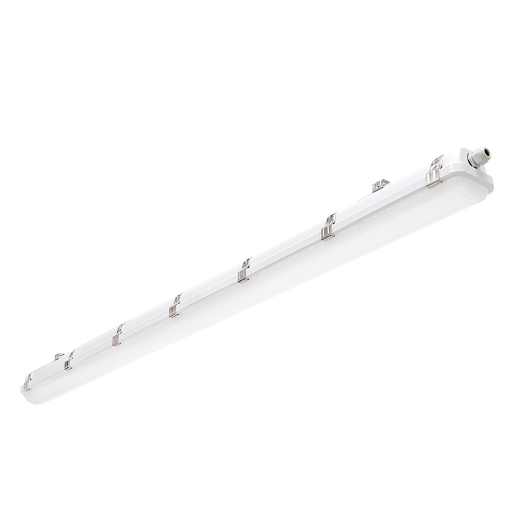 Classic LED batten fitting light with dimming Microwave sensor 3h emergency battery backup for Workshops supermarket and Storage