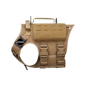 Custom Logo Tactical Dog <b>Harness</b> MOLLE Design Heavy Duty Adjustable Training <b>Pet</b> <b>Harness</b> Vest For Large Working Dogs - Product Image 4
