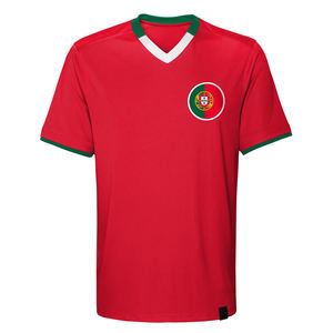 Maillots de football rétro personnalisés ODM OEM, respirants, séchage rapide, impression numérique, col en V, toutes saisons, polyester et coton - Product Image 4