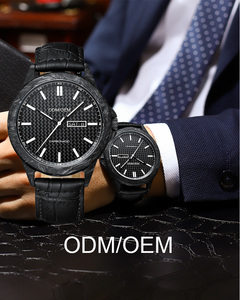 Reloj <span class=keywords><strong>de</strong></span> Pulsera <span class=keywords><strong>de</strong></span> Cuarzo para Hombre, <span class=keywords><strong>de</strong></span> Alta Gama, con Correa <span class=keywords><strong>de</strong></span> Cuero, Resistente al Agua 5ATM, al por Mayor - Product Image 4