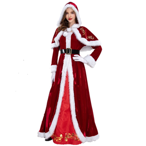 Disfraz de Papá Noel para mujer, ideal para fiestas de Año Nuevo, celebraciones navideñas, para un look nuevo inspirado en televisión y películas - Product Image 2