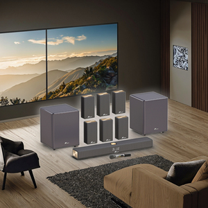 Sistema Audio <span class=keywords><strong>Surround</strong></span> JY AUDIO da 7.2 Pollici in Alluminio con Subwoofer <span class=keywords><strong>Wireless</strong></span> per Home Theater, Compatibile con Smart TV, Potenza di Picco 620W - Product Image 4
