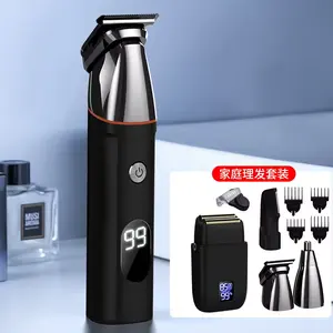 Hot Sale 5-in-1 Electric Hair Trimmer Clippers for Men's Grooming Beards Direct Factory Supply for Household Use Wholesale