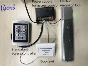 CR-D-6 สีดำ ติดตั้งง่าย AC 100~240V 50Hz/60Hz DC12V แหล่งจ่ายไฟแบบสวิตชิ่งสำหรับตัวควบคุมการเข้าออก - Product Image 6
