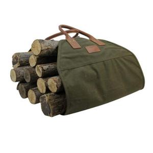 Accessori per <span class=keywords><strong>caminetti</strong></span> porta tronchi con manico in pu borse porta tronchi in tela cerata - Product Image 4