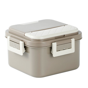 Boîte à déjeuner isotherme portable en acier inoxydable 304, compatible micro-ondes, grande capacité, pour les employés de bureau et les étudiants - Product Image 2