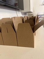Boîtes à lunch en papier kraft, boîtes alimentaires à emporter, boîtes cadeaux avec couvercle et poignée, boîtes à hamburgers