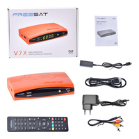 Récepteur de télévision numérique par satellite Freesat V7X prend en charge DVBS/S2 H.264 MT7601/RT5370 USB WiFI en option