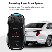 Kunci Mobil Universal Tampilan Supercar Mercedes Benz Chevrolet Model Start Satu Tombol Masuk Tanpa Kunci 4 Tombol ABS+Paduan Seng