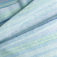 Peignoirs et sacs de bain en tissu éponge floral 100 % polyester, respirant et doux pour la peau, 180 g/m², résistant à l'abrasion et anti-boulochage