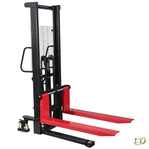 1000KG venta al por mayor 2 toneladas apilador de paletas hidráulico <span class=keywords><strong>Manual</strong></span> elevador de mano carretilla elevadora apilador de paletas para manejo de materiales a granel - Product Image 3