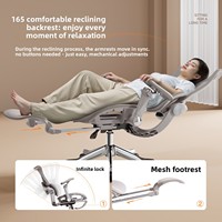 Chaise de bureau ergonomique avec support lombaire en maille, design respirant, base à 5 étoiles, hauteur réglable, pour longues heures de travail assis, usage domestique, moderne