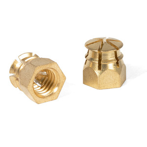 น็อตขยายขนาด ทองเหลือง ธรรมชาติ เกลียว M6 ความลึก 9 มม. - Product Image 1