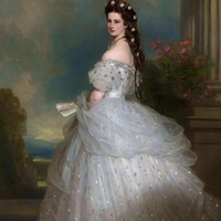 Tableau mural vintage sur toile, portrait de l'impératrice Sissi, peinture à l'huile classique, décoration intérieure