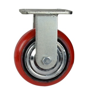 Fabrieks prijs zware uitvoering koolstofstaal & PVC zwenkwielen met kogellagers voor het verplaatsen van apparatuur en materiaalhandling in hotels - Product Image 6