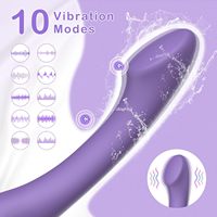 G-Punkt-Vibrator Ergonomisches Gebogenes Design 10 Vibrationsmodi Wasserdicht Weiches Silikon Lithium-Polymer-Akku Klitoral Anal